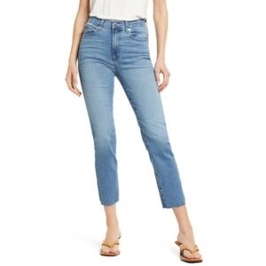 Edwin | Bree High Rise Crop Jeans In Azure Plus Size 34